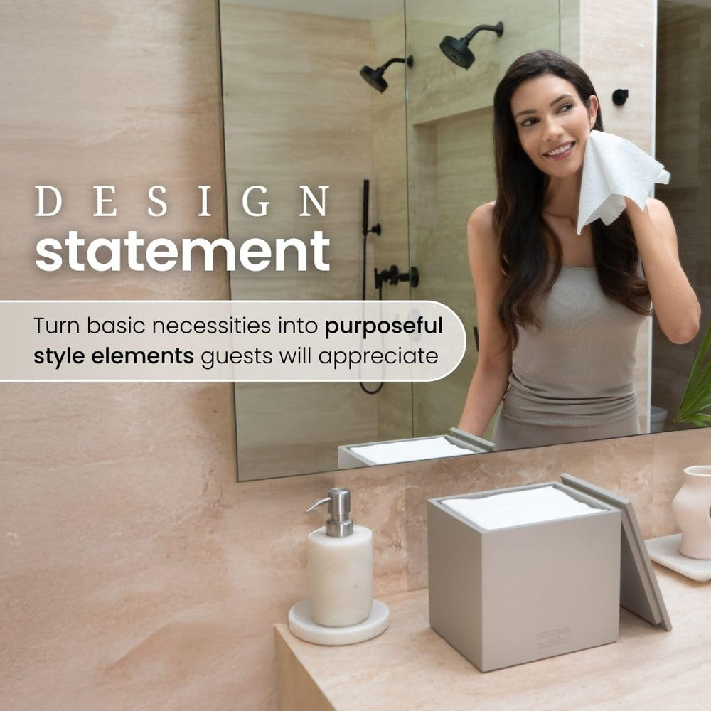 CLEAN SKIN CLUB boîte ciment compacte optimise l'espace.