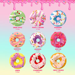 Clear and Fresh bombe-bain-donut-couleurs-vives idéale pour divertir pendant le bain.