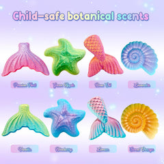 Bombe Clear and Fresh mermaid format XXL, bulles généreuses dans l’eau.