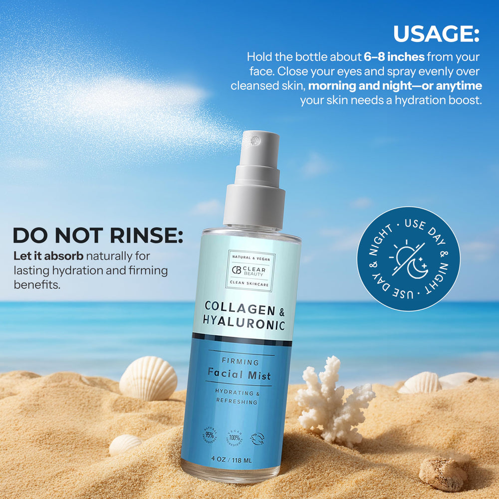 Clear Beauty brume visage utilisation rapide et pratique au quotidien