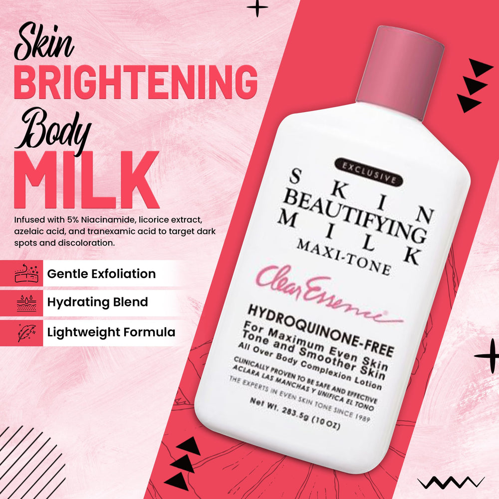 Goutte de lait Clear Essence Maxi-tone prête à être appliquée sur la peau.