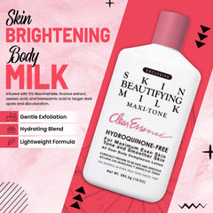 Goutte de lait Clear Essence Maxi-tone prête à être appliquée sur la peau.
