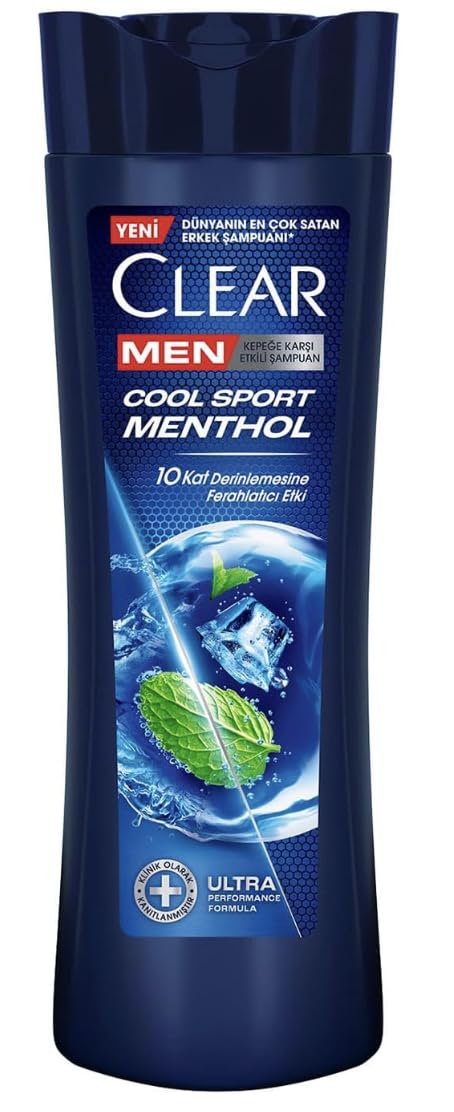 Clear Men Cool Sport Menthol : la bouteille rafraîchissante pour cuir chevelu propre et dynamique.