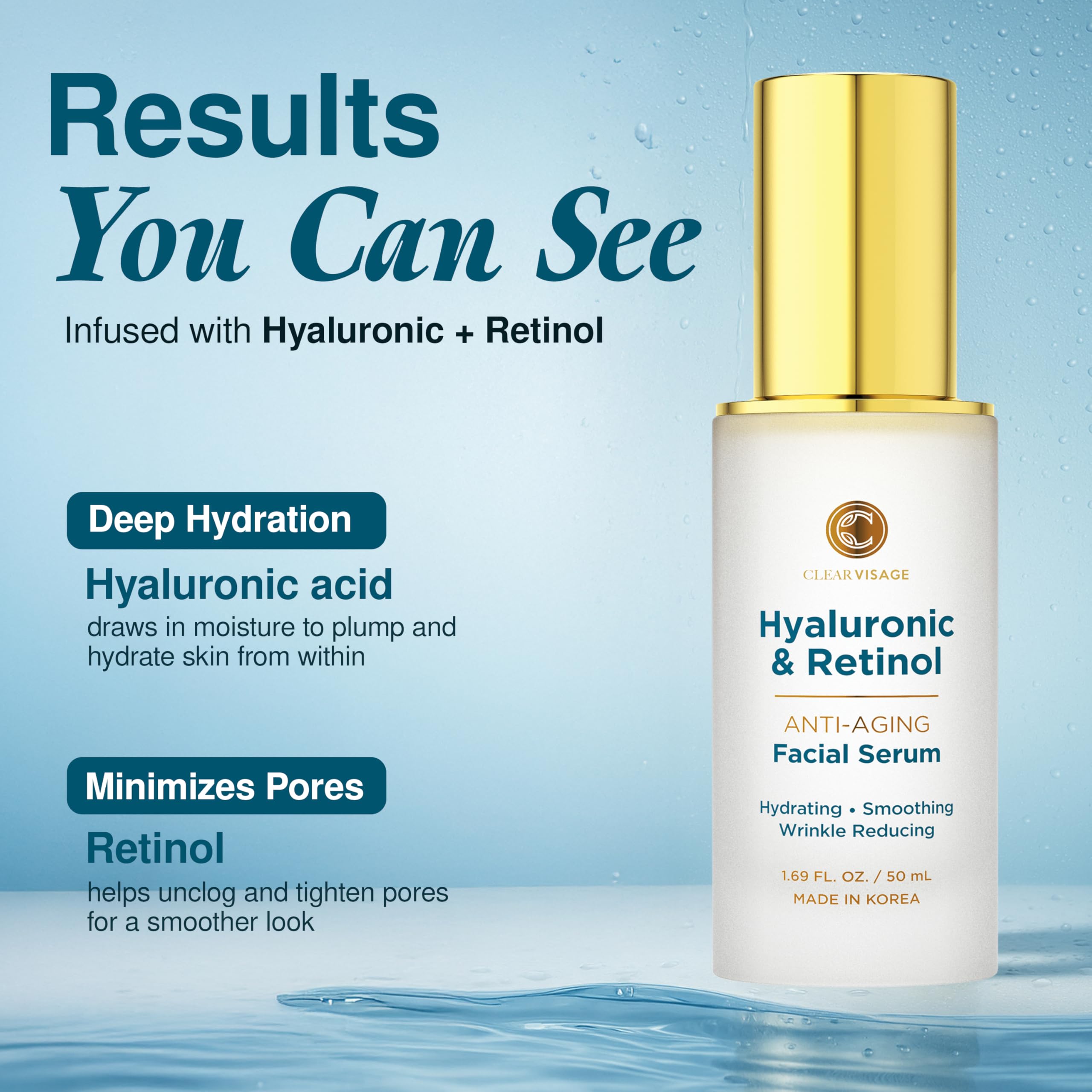 Application douce du sérum Clear Visage dans la routine nocturne
