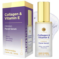 Clear Visage: bouteille du serum collagene vitamine E pour l'hydratation