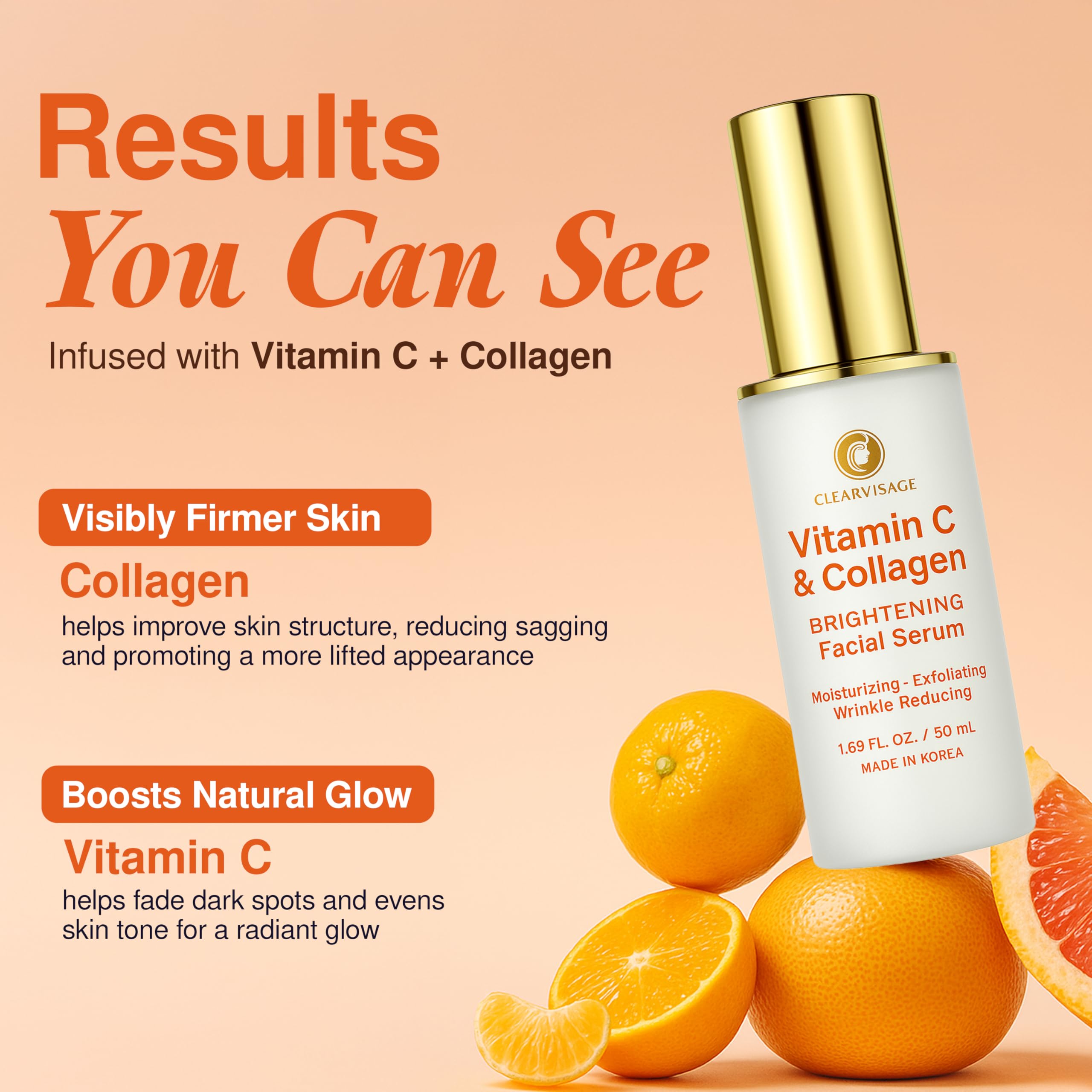 Clear Visage hydratation légère pour une peau lisse et confortable.