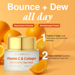 Clear Visage – texture-creme-souple: fini velouté et peau lisse toute la journée.