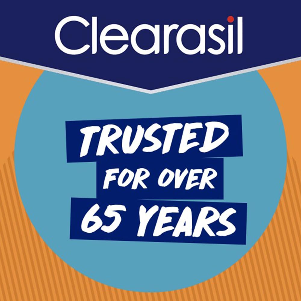 Nettoyage en une étape avec Clearasil, peau visiblement plus nette.