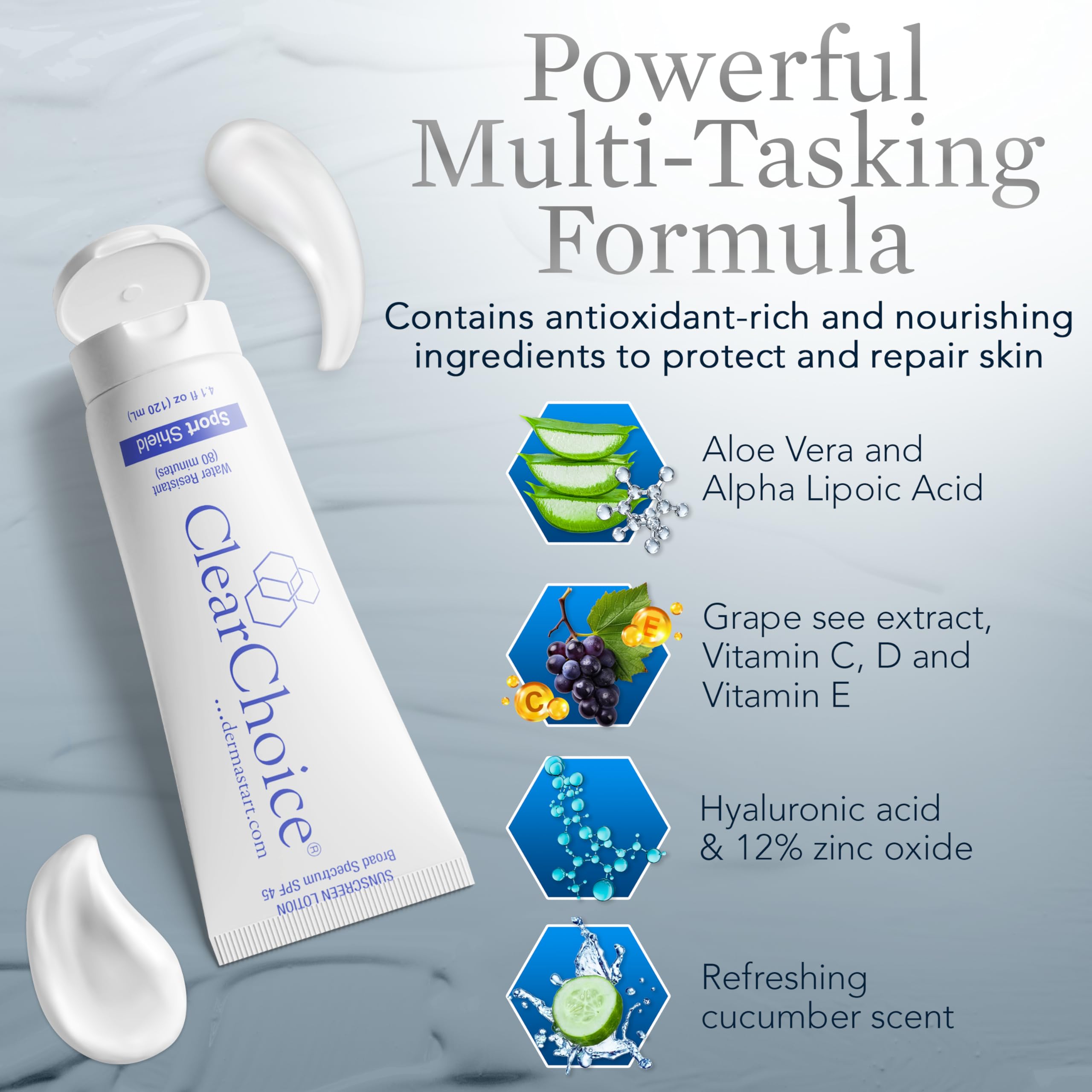 ClearChoice formule non comedogene adaptée aux peaux sensibles et acnéiques.