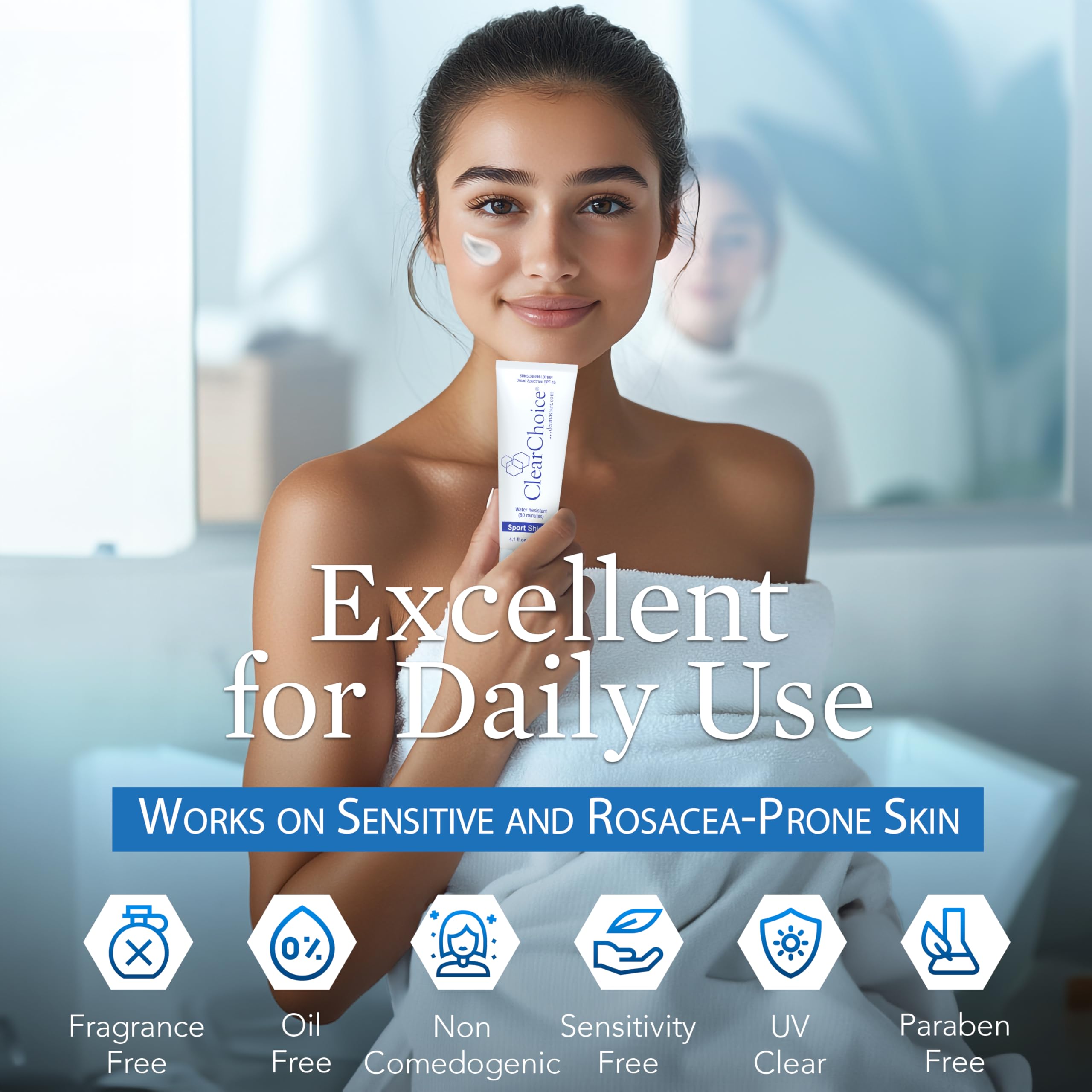 ClearChoice résistance à l'eau et à la sueur pour activités extérieures.