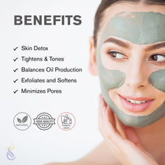 ClearLee detox-pores-visage bentonite: purifie les pores et régule le sébum