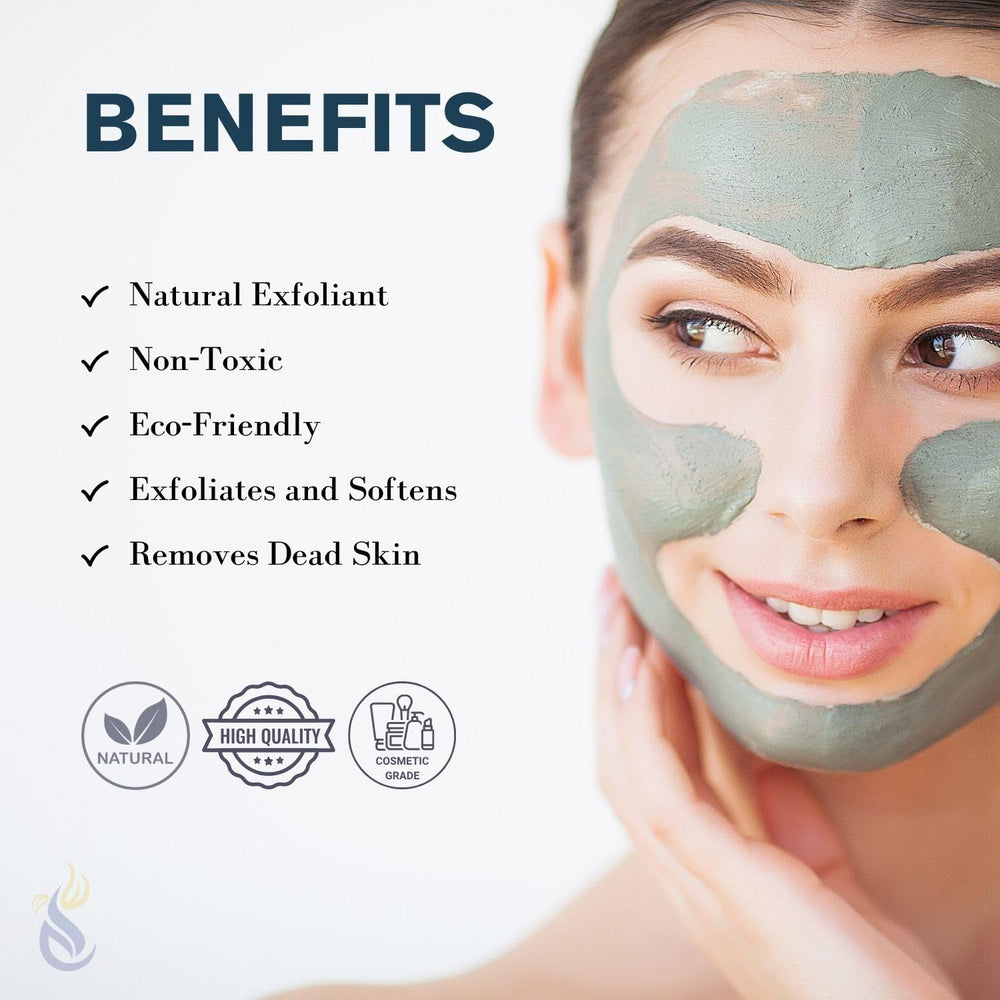ClearLee poudre pierre ponce fin exfoliant corps, texture légère pour peau lisse.