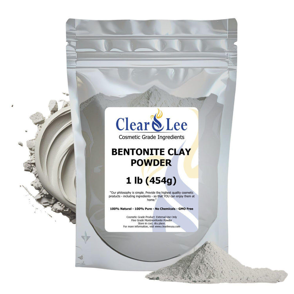 ClearLee poudre argile bentonite cosmétique extra-fine pour purifiant en douceur