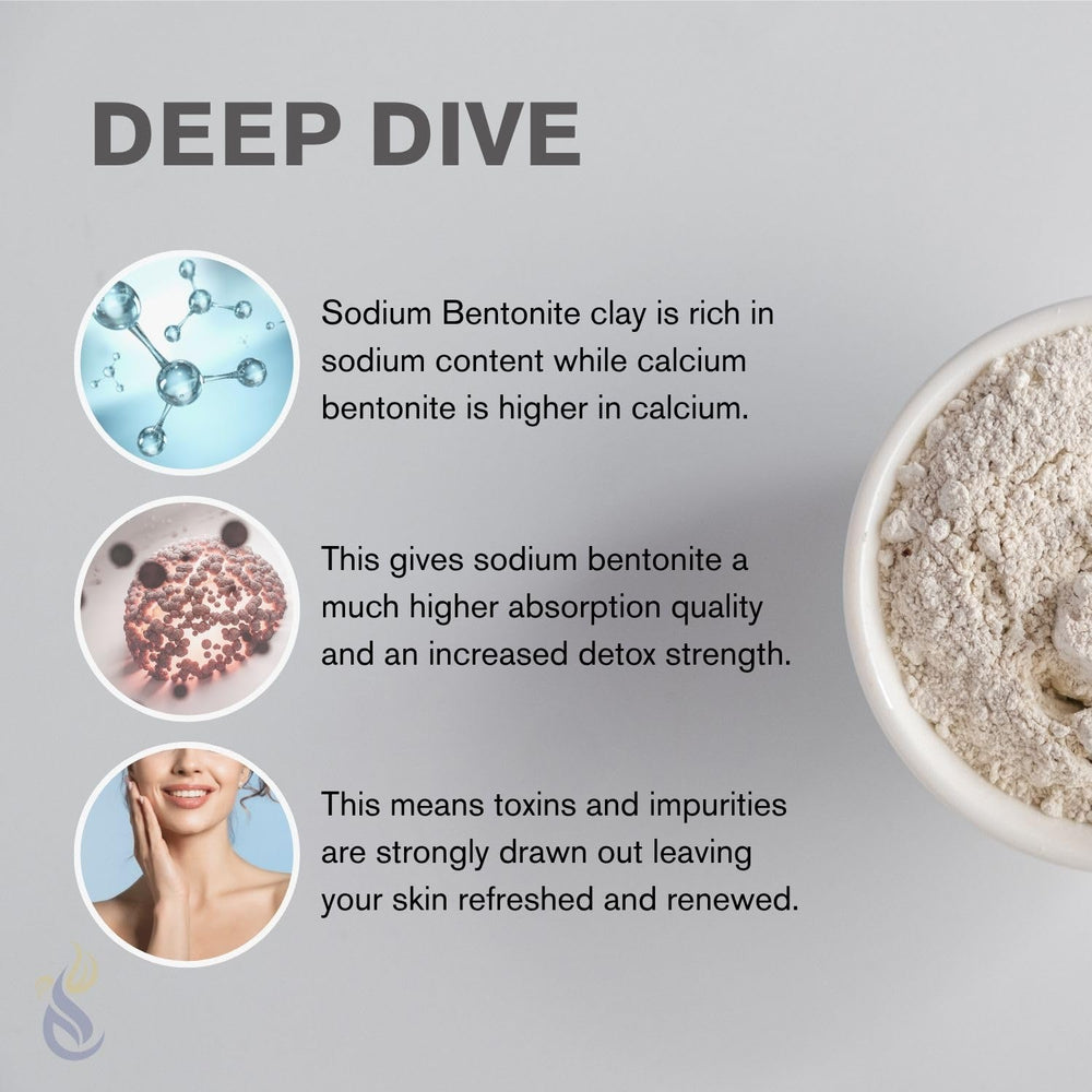 ClearLee soin-peau recettes-maison bentonite: idéale pour masques faits maison