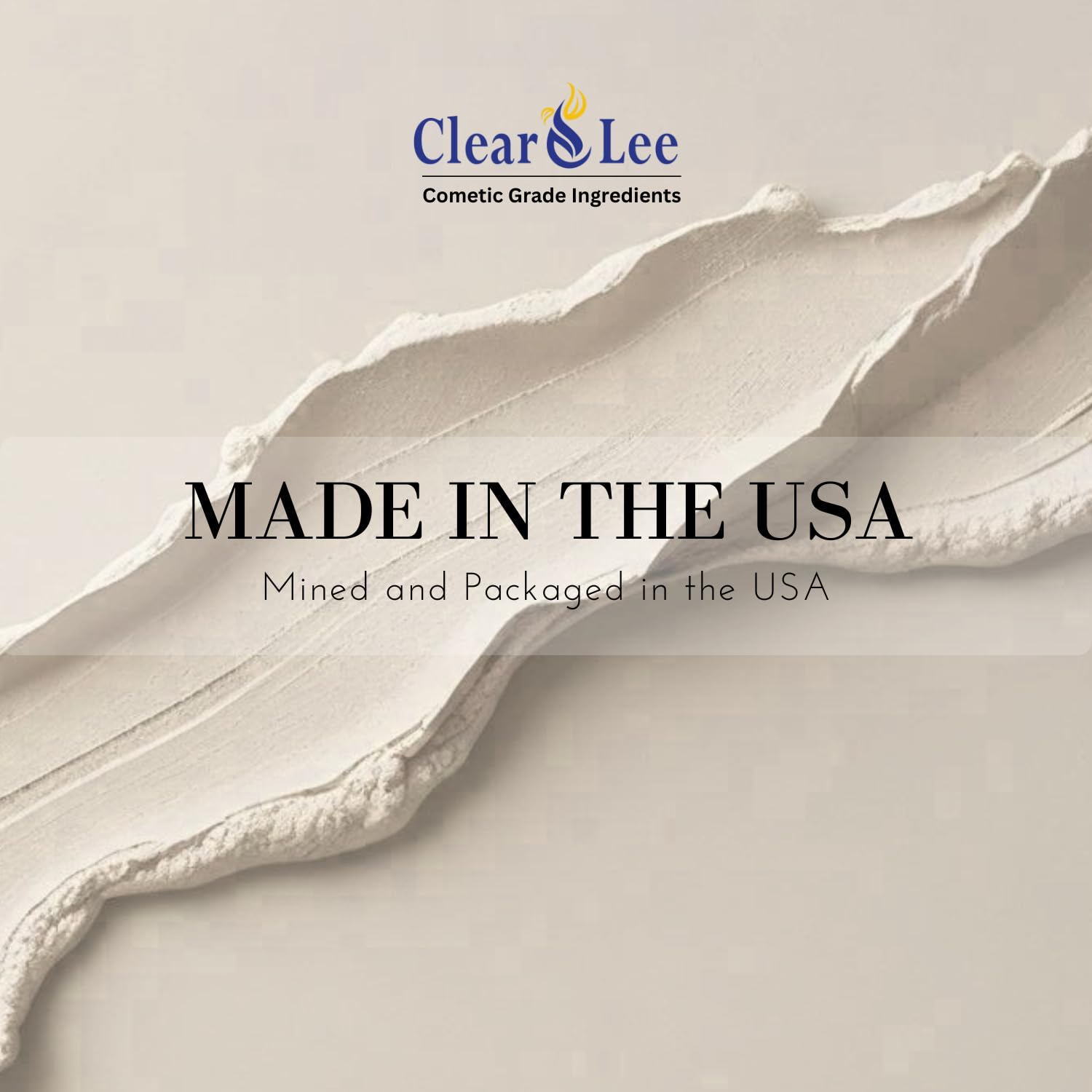 ClearLee Kaolin, emballage réutilisable pratique pour stocker la poudre.