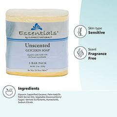 Soin peau Clearly Natural à glycérine sans parfum, expérience douce après le rinçage.