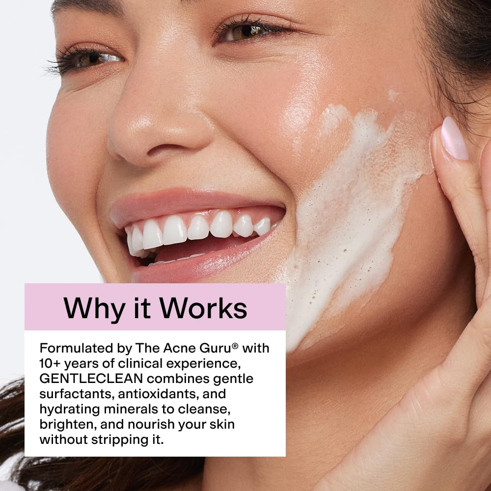 CLEARSTEM GentleClean : application matin et soir pour une peau propre et fraîche.