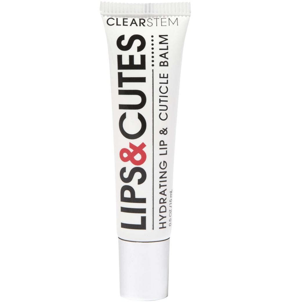 CLEARSTEM Lips&Cutes, emballage compact pour hydratation pratique des lèvres.