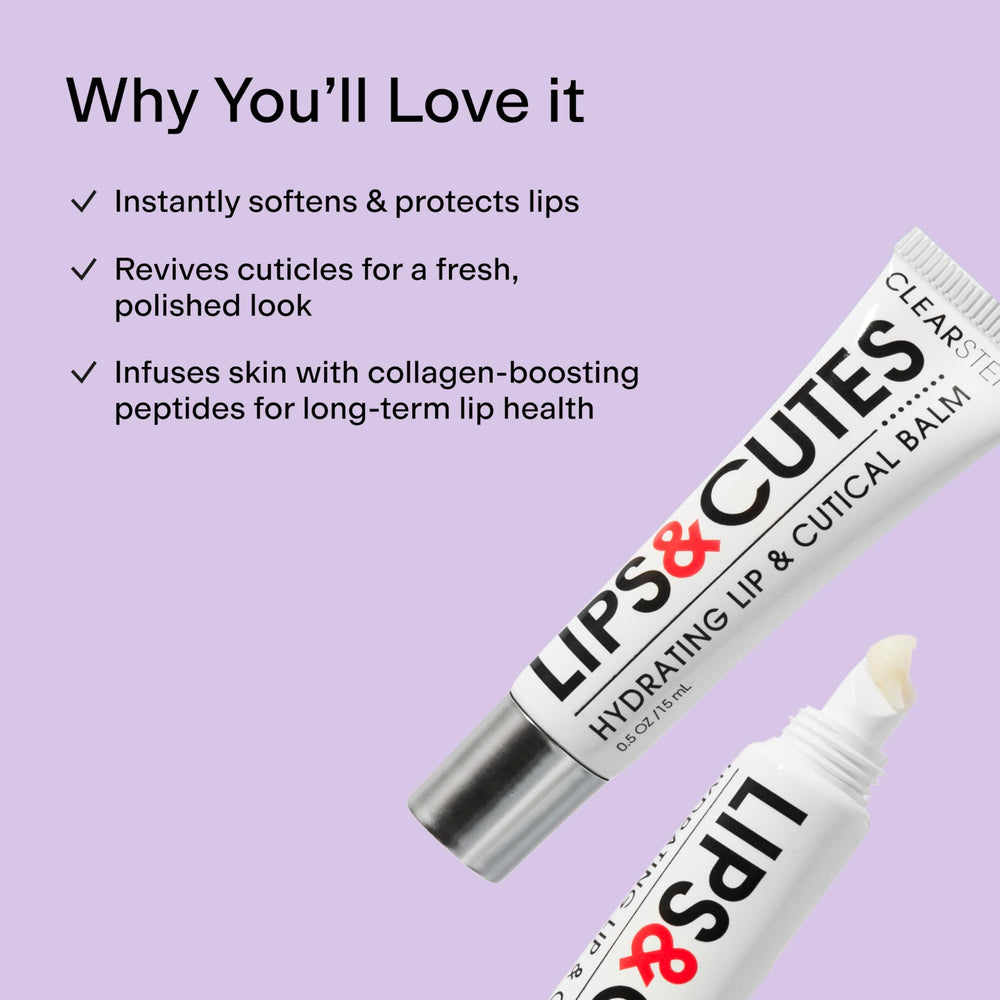 CLEARSTEM Lips&Cutes, réparation des cuticules sèches et réconfort immédiat.