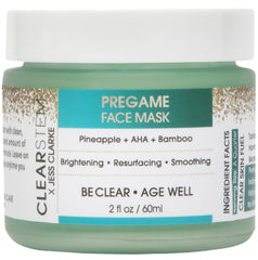 CLEARSTEM Pregame masque illuminant emballage — présentation soignée pour votre routine beauté.