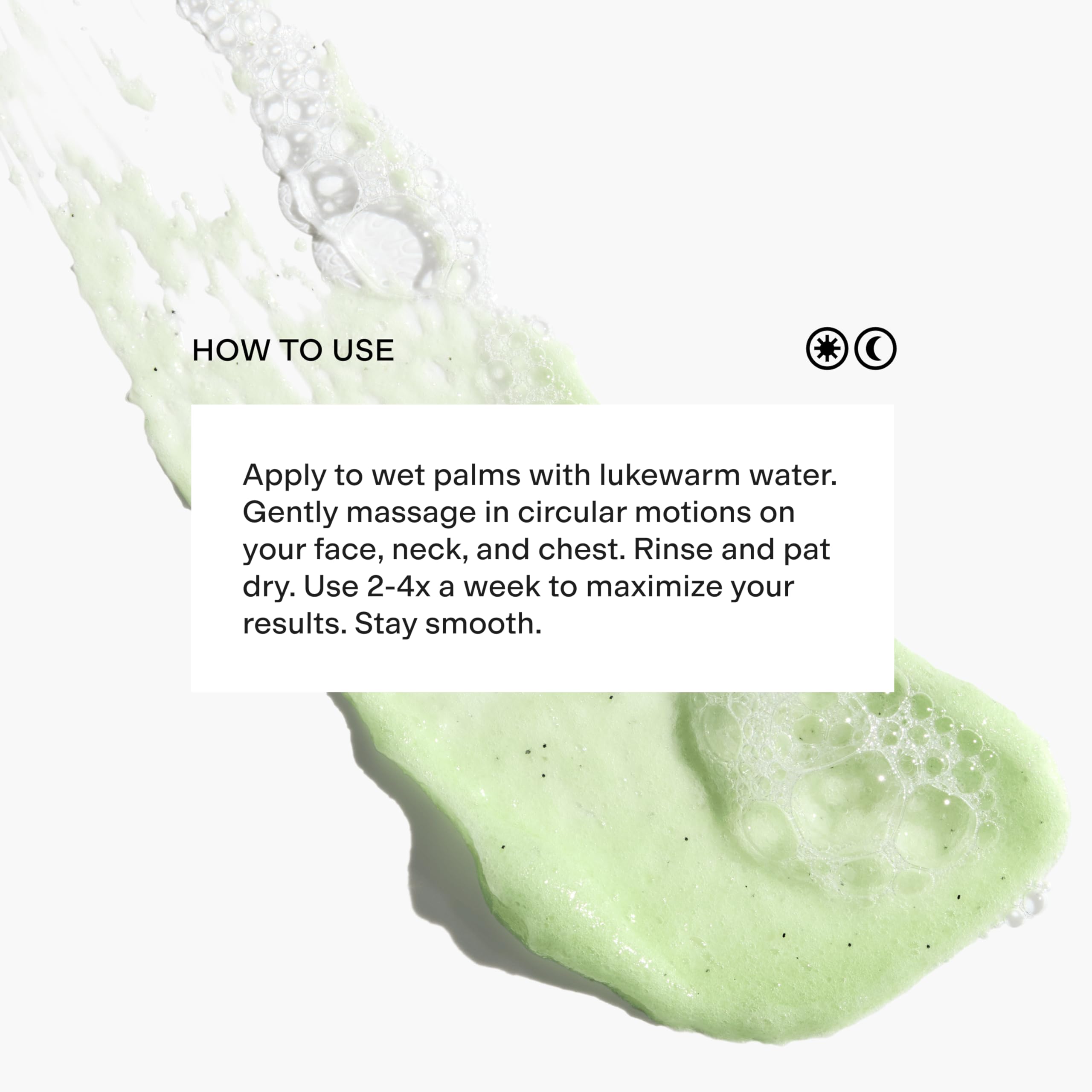 Application massage CLEARSTEM VITAMSCRUB, routine douceur prête à l emploi.