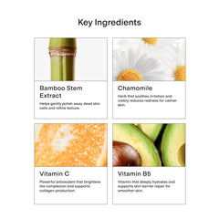 Vitamine C CLEARSTEM VITAMSCRUB, brillance tonique et teint plus clair.