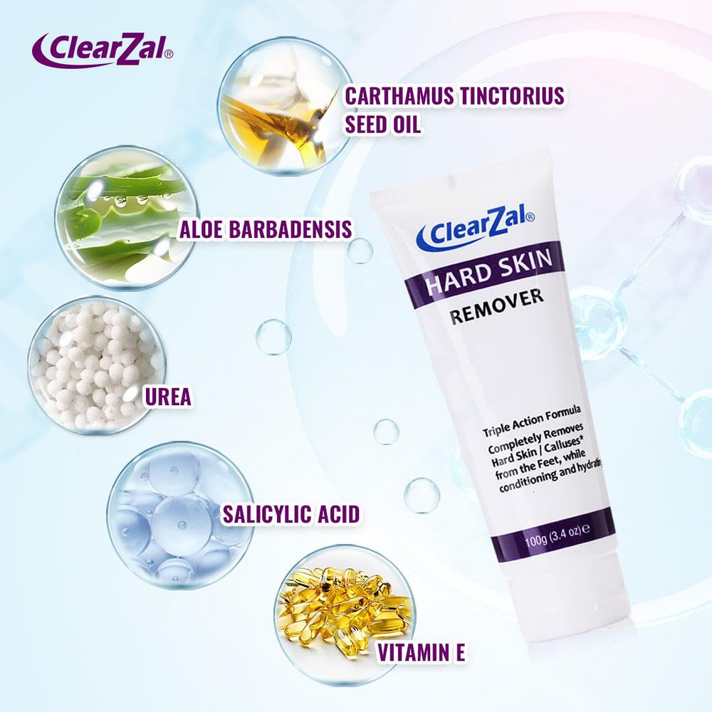 Clearzal Crème Pieds action triple hydratante pour peau sèche