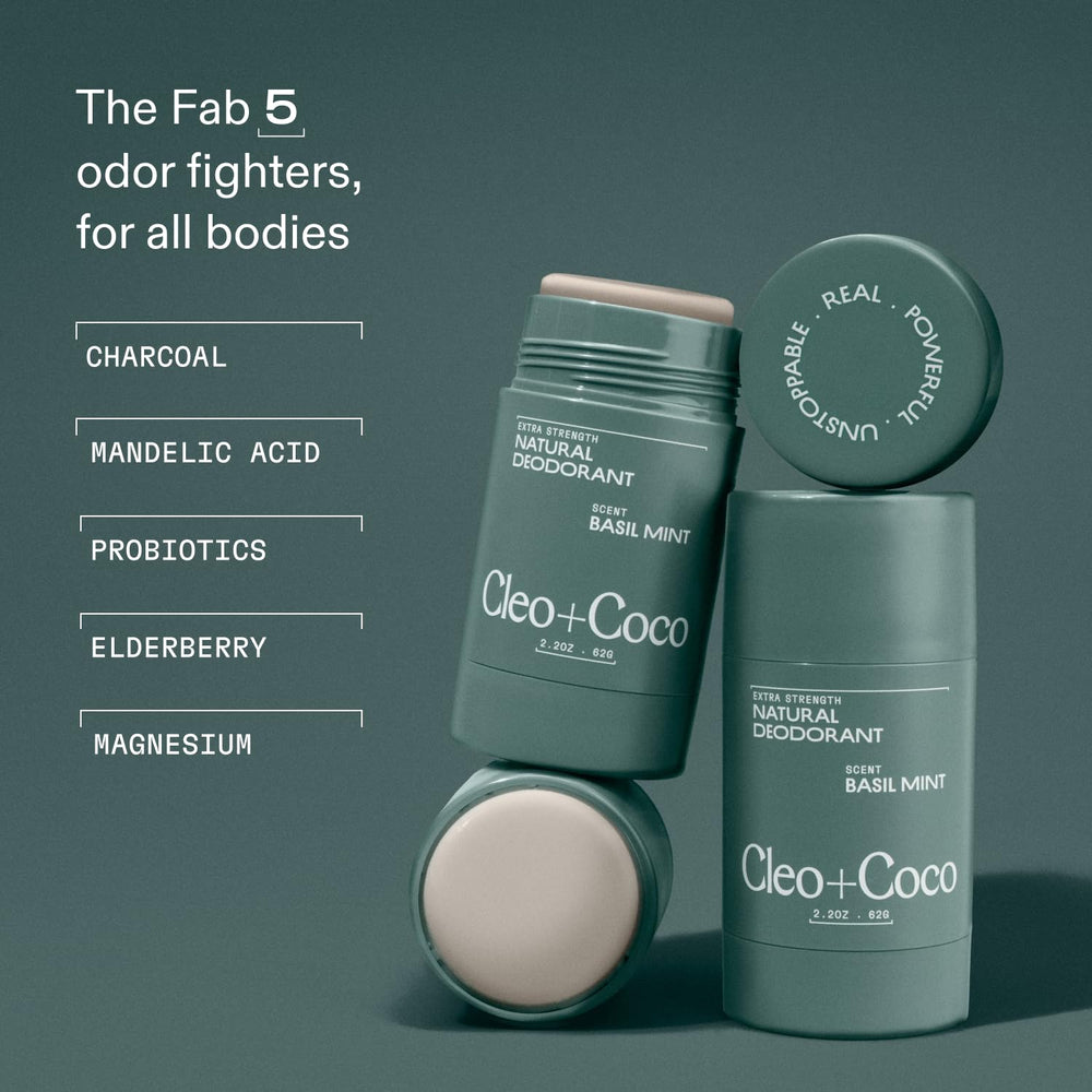 Cleo + Coco Déodorant Balm Texture Créme usage doux et rapide.