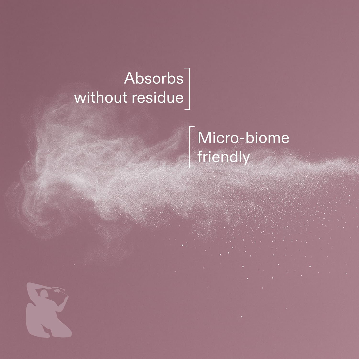 Application sur les pieds pour absorber l’humidité et limiter les frottements.