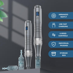 Dermaroller Pen CLETINA avec étui de protection pour vos déplacements.
