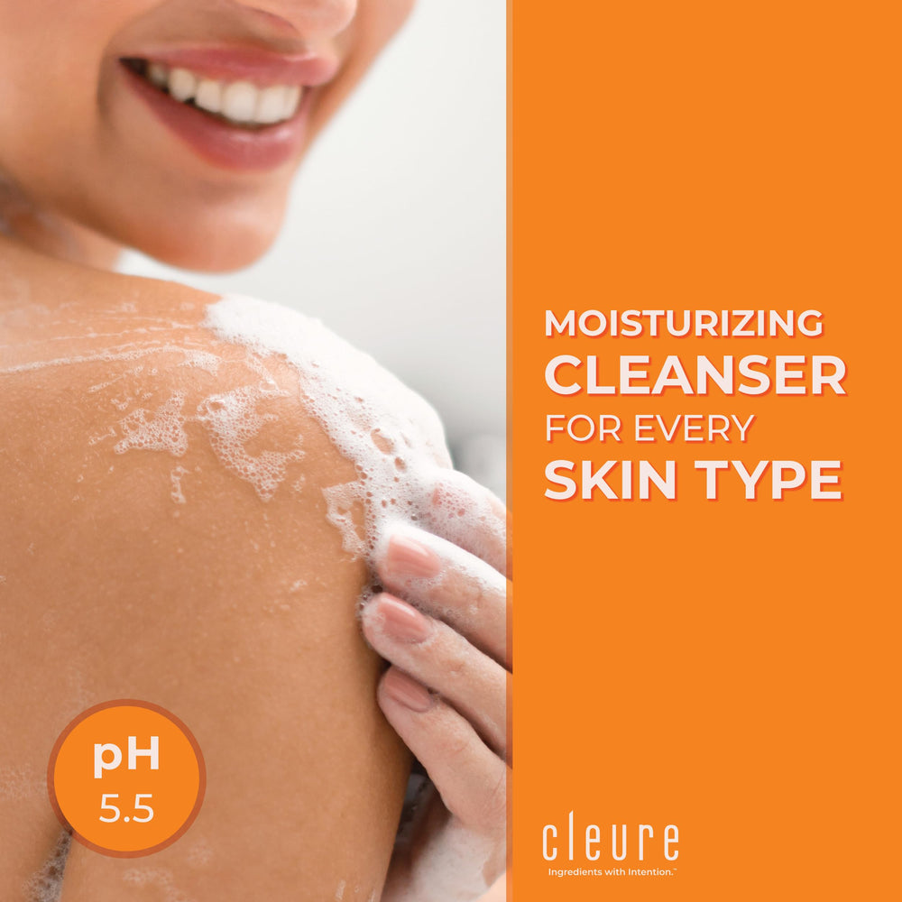 Cleure Face & Body Bar gros-plan texture, douceur hydratante sans résidu gras