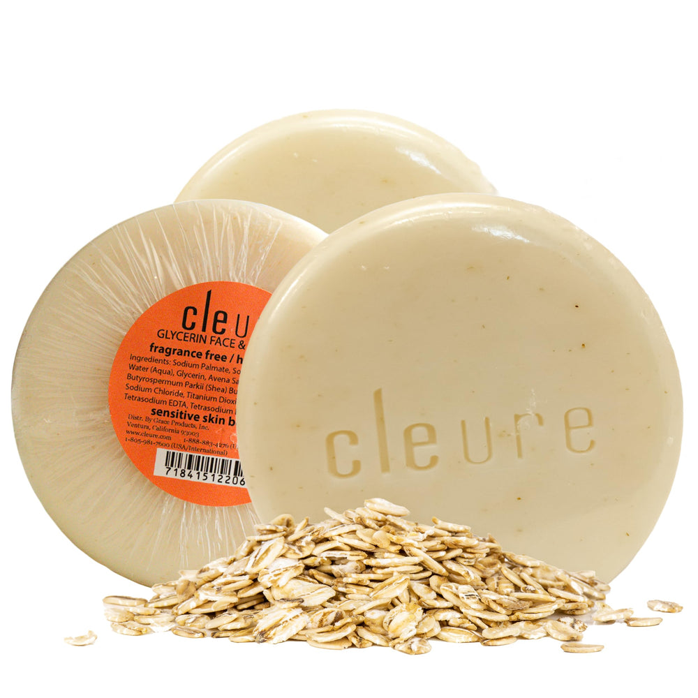 Cleure Face & Body Bar pack-shot, douceur sans parfum pour peau sensible