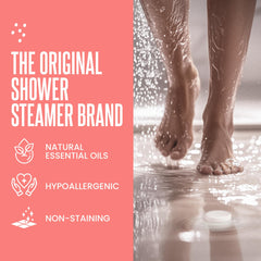CLEVERFY Shower Steamer Grenade et Rose – expérience aromatique luxueuse dans la douche.