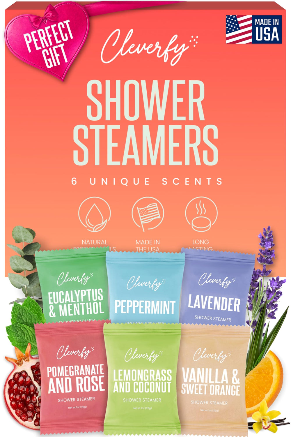 CLEVERFY Shower Steamer Lavande – tablette relaxante pour un moment spa à domicile.