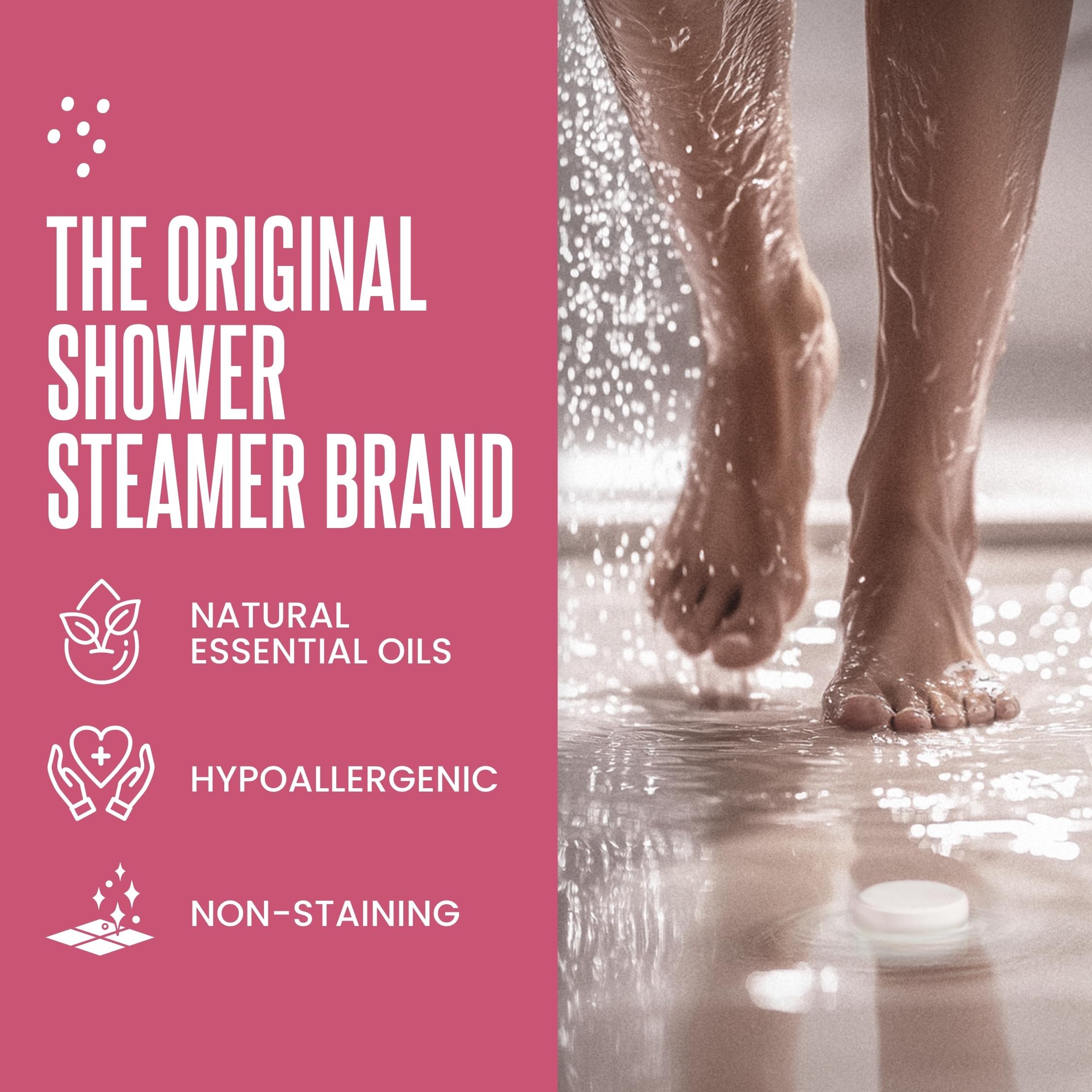 CLEVERFY Shower Steamers pastèque: parfum fruité rafraîchissant pendant la douche
