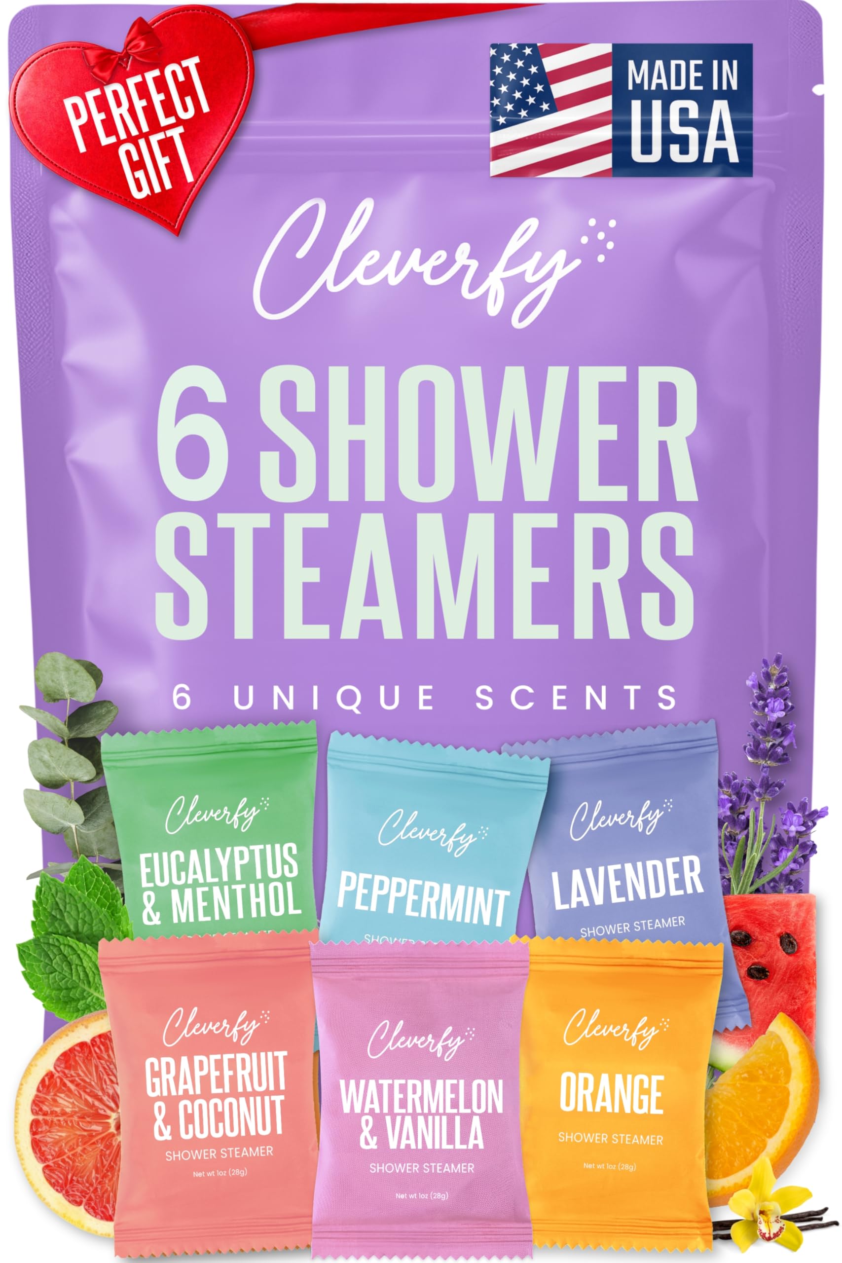 CLEVERFY tablette douche lavande : relaxation aromatique dans la douche.