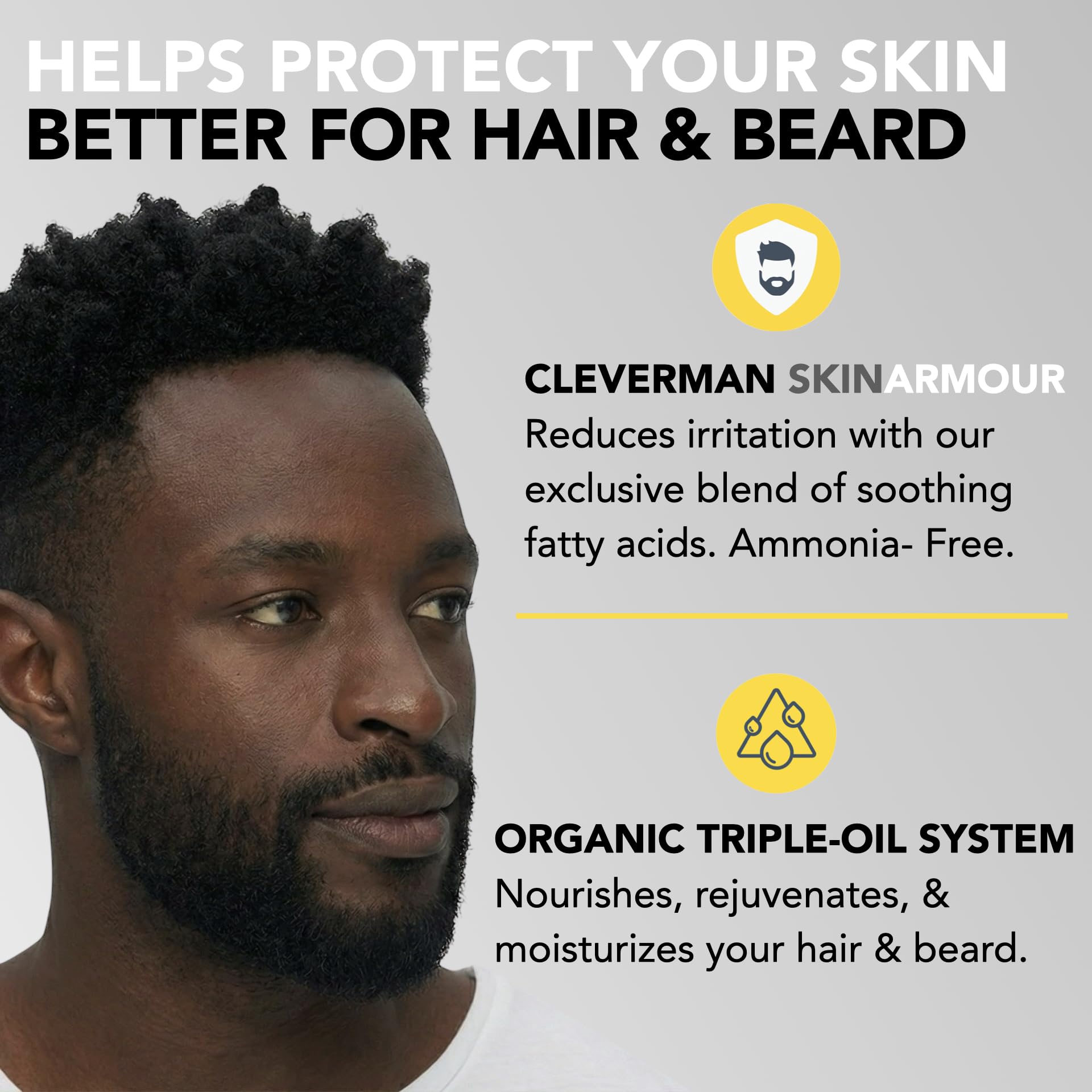 CLEVERMAN huile triple nourrissante – couleur durable et soin bénéfique.