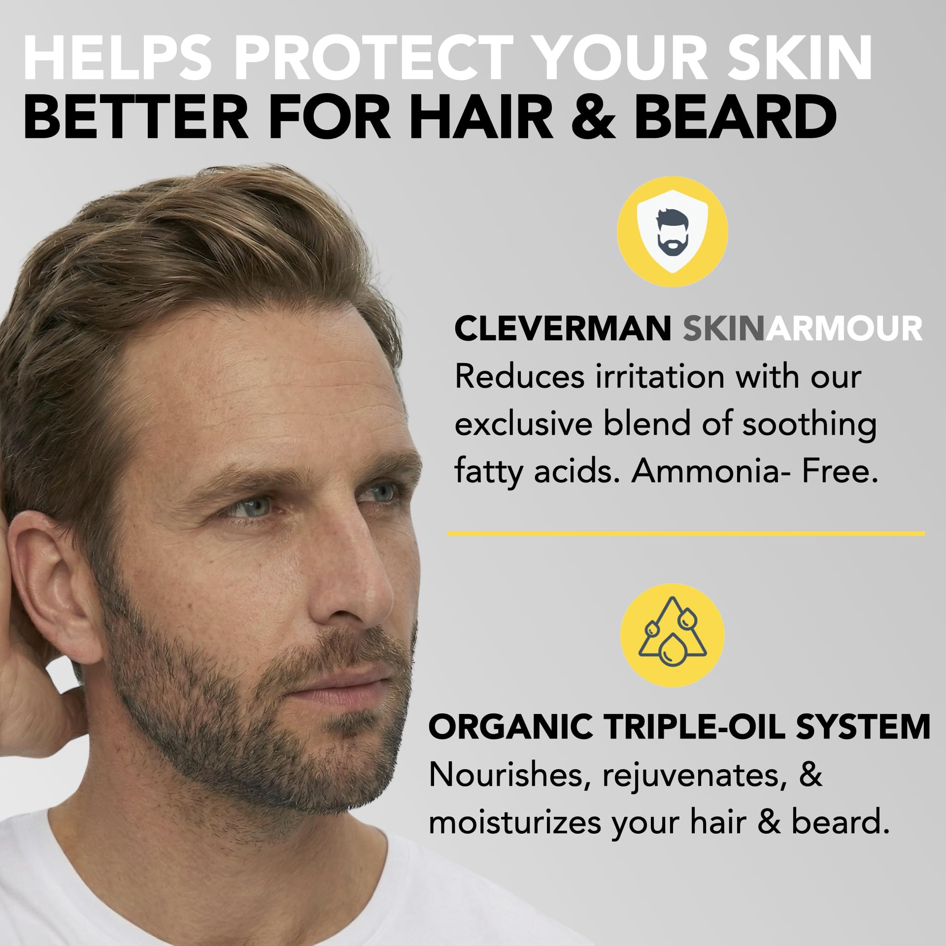 Shampooing post-coloration Cleverman : nettoie sans dessécher et prolonge la couleur.