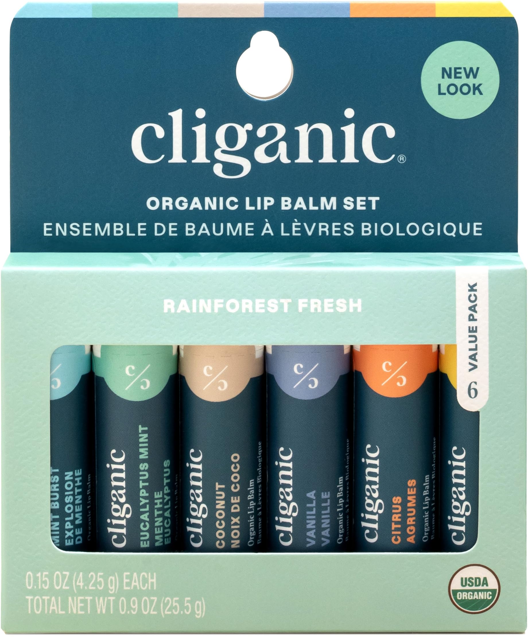 Baume lèvres Cliganic menthe pétillante pour hydratation durable