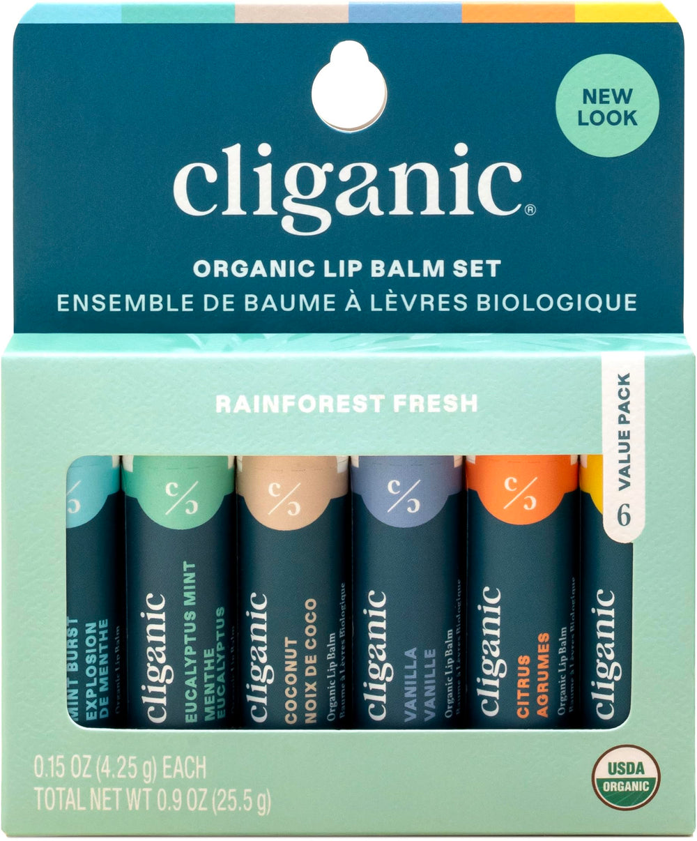 Baume lèvres Cliganic menthe pétillante pour hydratation durable