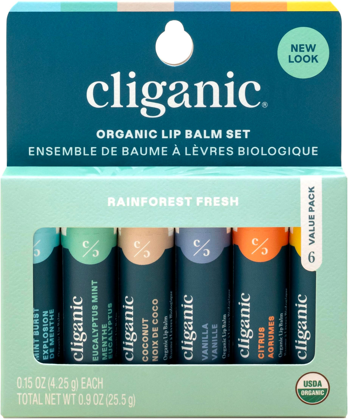 Baume lèvres Cliganic menthe pétillante pour hydratation durable