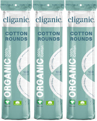 Cliganic disques coton biologique pour démaquillage doux et efficace.