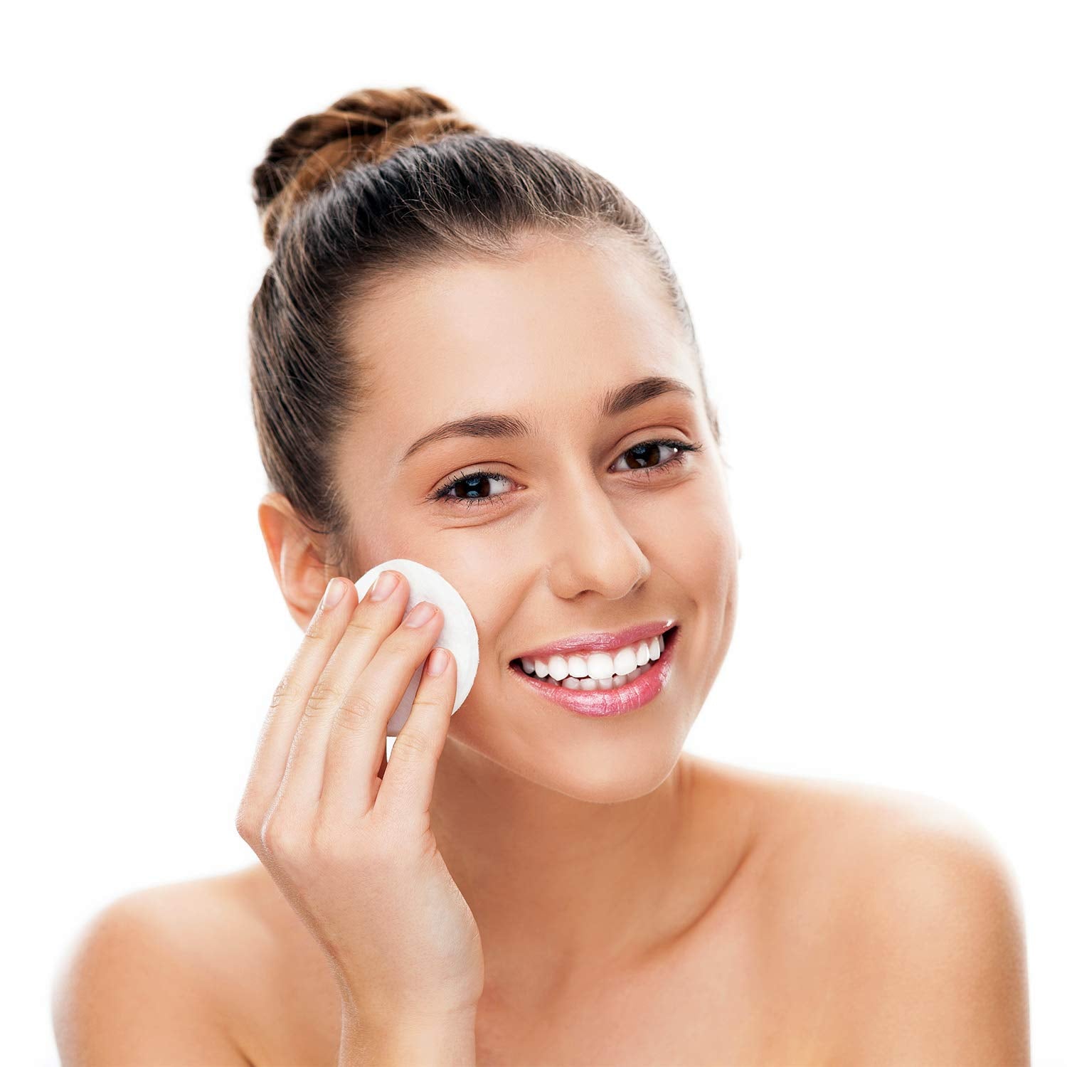 Disques coton doux Cliganic hypoallergéniques, adaptés à la peau sensible