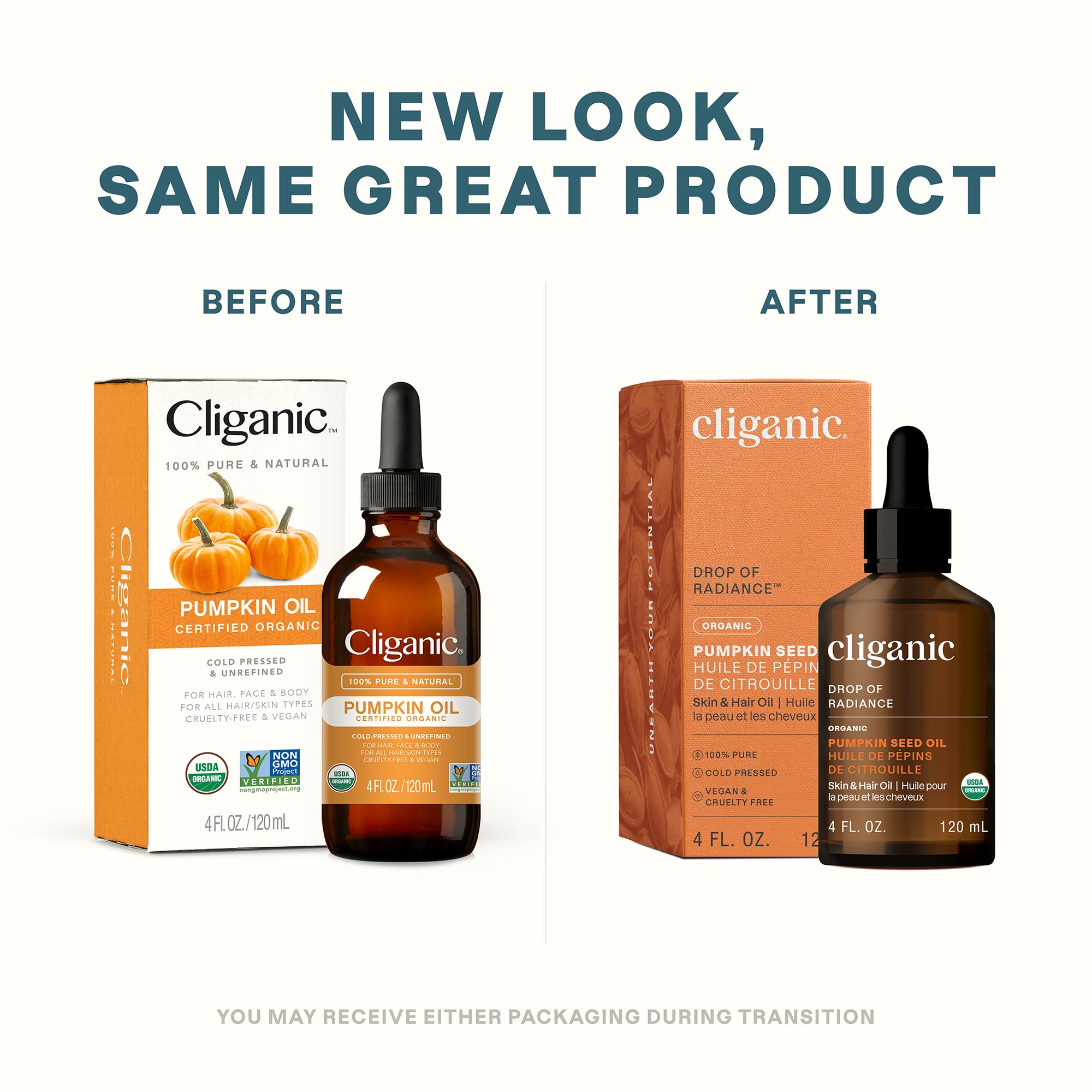 Cliganic huile graines potiron – étiquette bio et pureté visibles