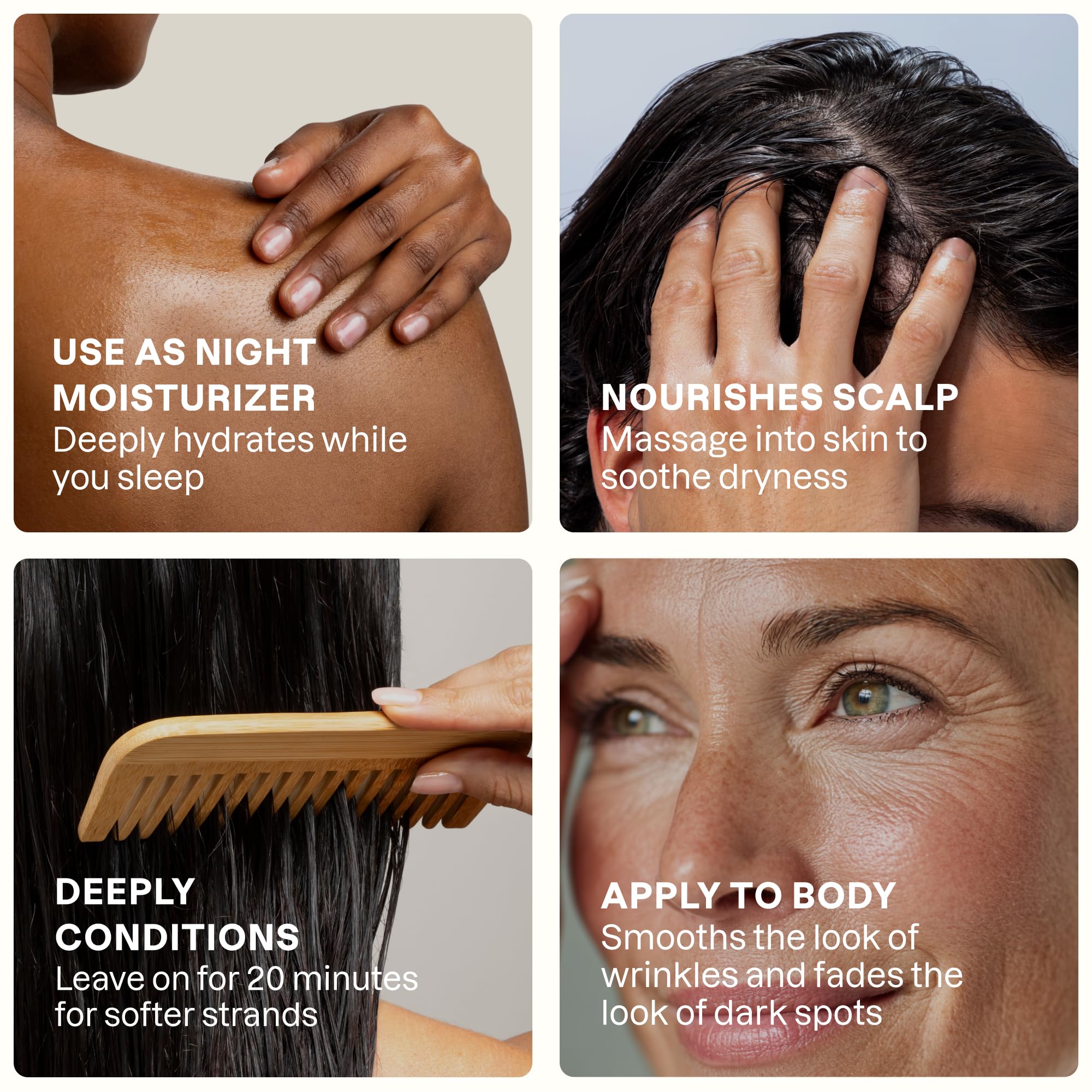 Soin capillaire avec Cliganic E – cheveux nourris et brillants.