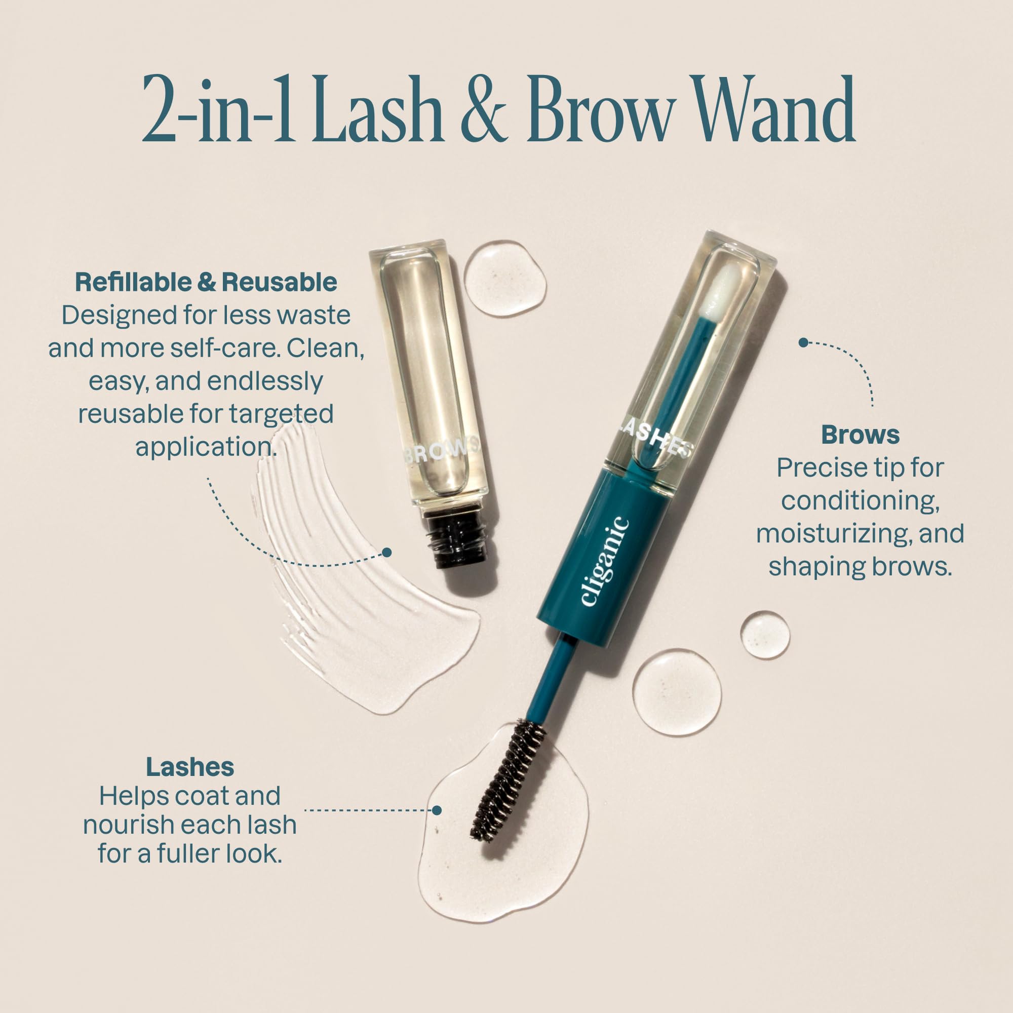 Kit applicateur cils et pinceau pour appliquer l huile facilement.
