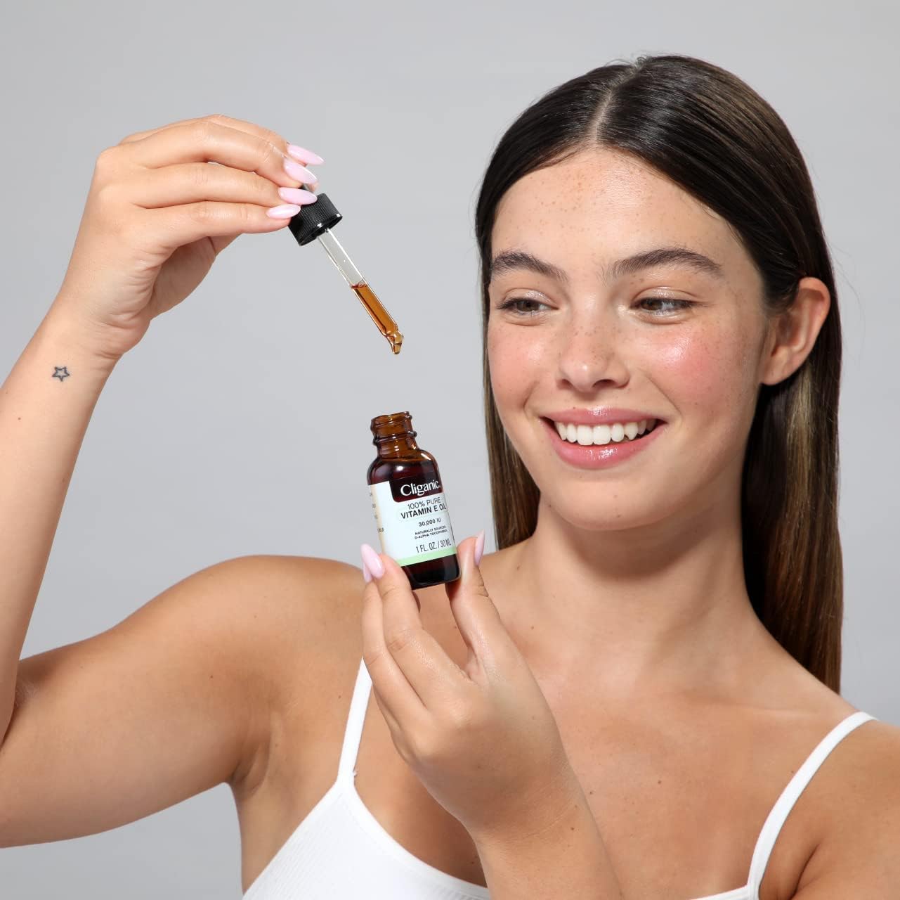 Cliganic organic vitamin E oil 2oz verified purity via third-party testing