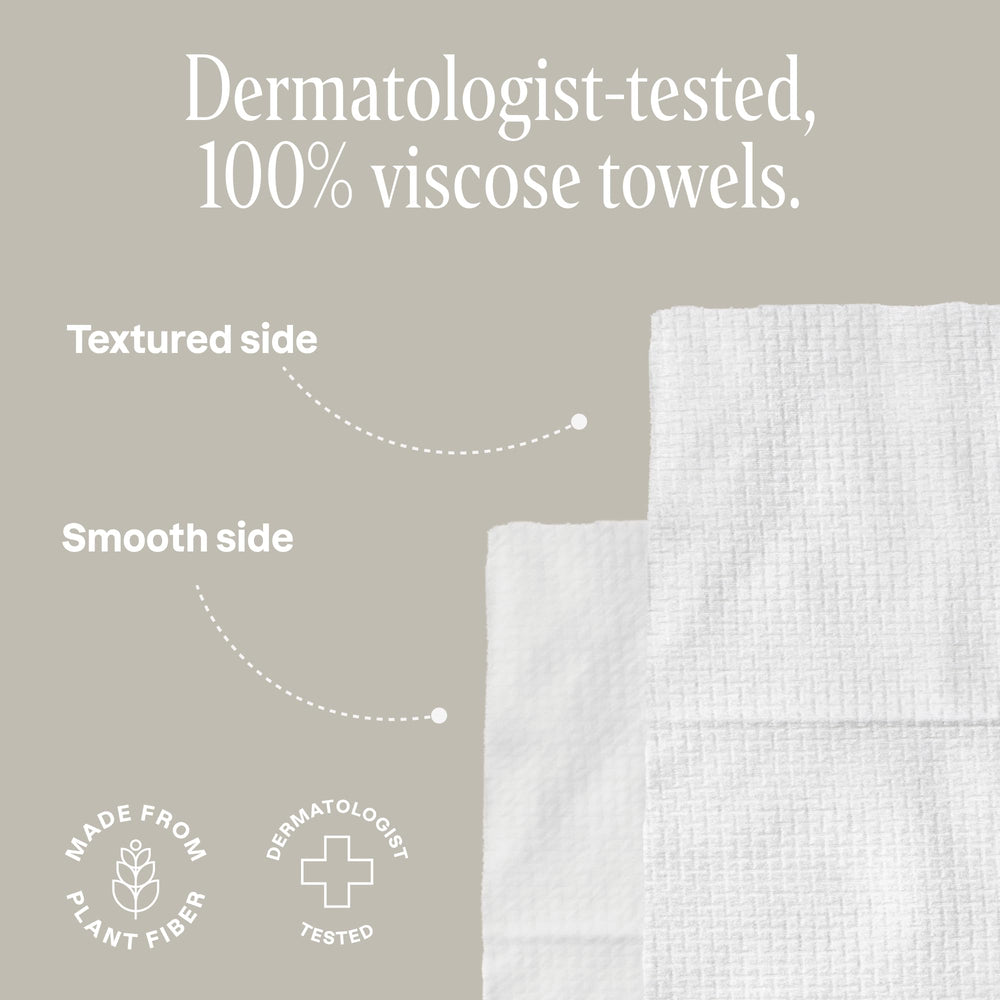 Lingettes Cliganic visage XL, sans cruauté et certifiées Oeko-Tex pour votre hygiène.