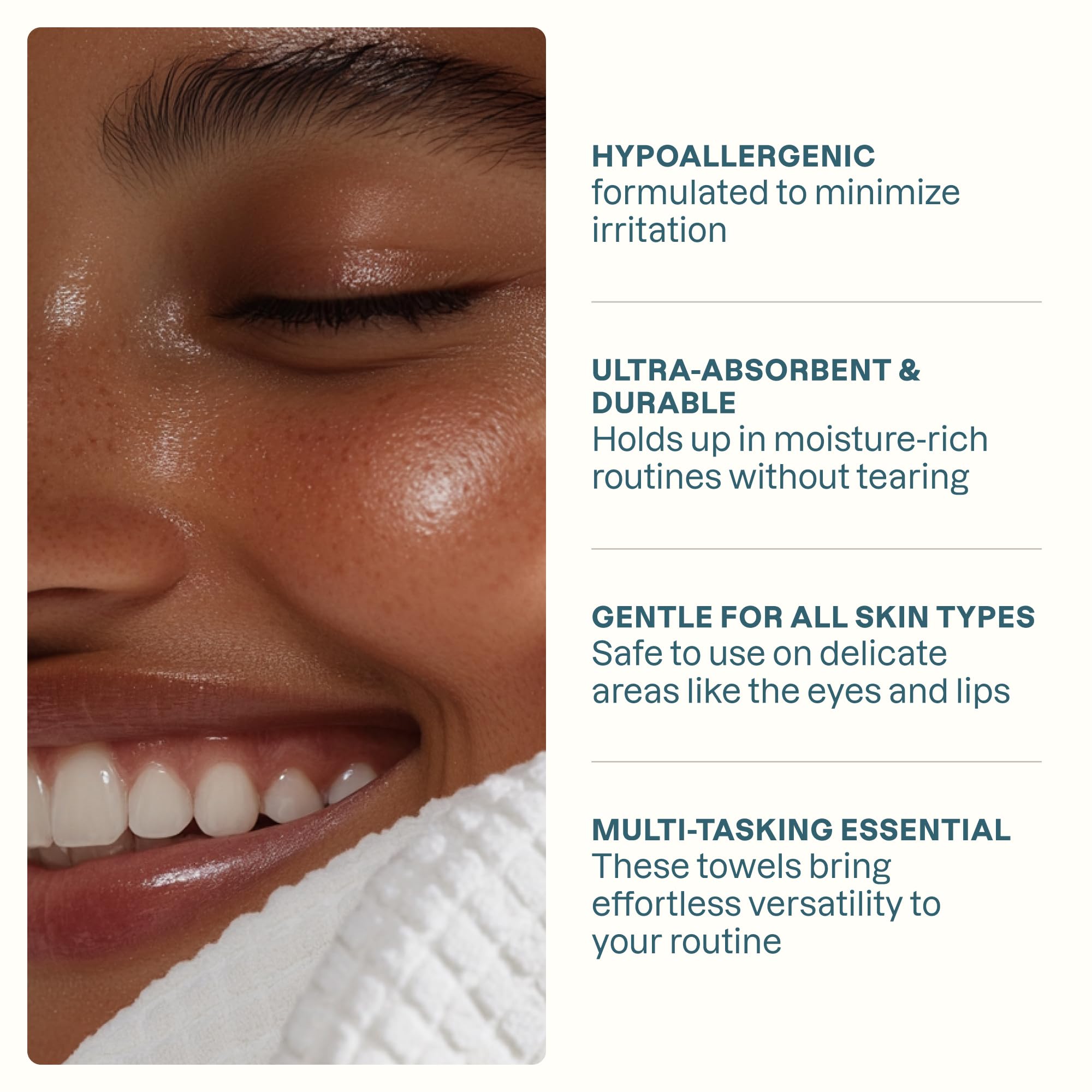 Lingettes Cliganic visage XL, sans parfum pour une routine soin de la peau sûre.