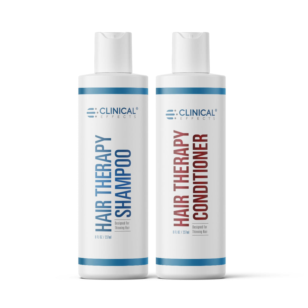 Shampoo Clinical Effects: bouteille visible, potentiel pour augmenter le volume des cheveux.